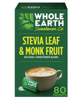 Whole Earth Stevia and Monk Fruit Plant-Based Sweetener, 9.8 Ounce Jar