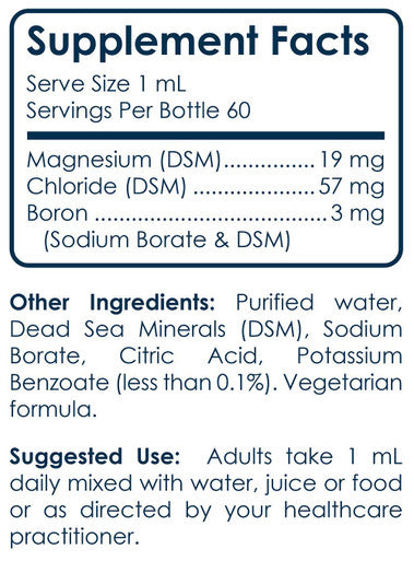 BioTrace Boron Supplement Liquid Concentrated With 72 Trace Minerals Ionic Drops ( Elemental Boron ) For 60-Day Supply In 2.03 Fl Oz Small Travel Size