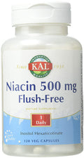 KAL Niacin Flush- Capsules 500 Mg, 120 Count
