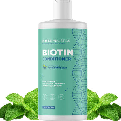 Biotin Shampoo And Conditioner Set - Sulfate & Paraben Shampoo And Conditioner With Biotin And Peppermint For All Hair Types - Volumizing Hair Care Set