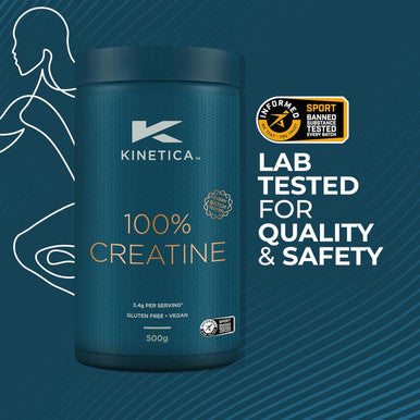 Kinetica 100% Creatine Monohydrate Powder 147 Servings Creapure Creatine. Nutritional Supplements Vegan & Gluten