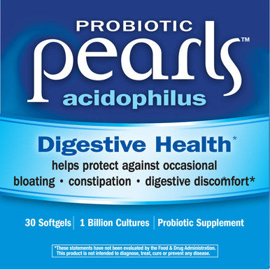 Natures Way Probiotic Pearls Acidophilus, 1 Billion Live Cultures, 30 Softgels (Packaging May Vary)