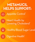 Metamucil, Daily Psyllium Husk Powder Supplement, Sugar-Free Powder, 4-In-1 Fiber For Digestive Health, Orange Flavored Drink, 114 Teaspoons, 1.4 Pound (Pack Of 1)