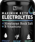 Keto Electrolyte Supplement (120 Capsules) Maximum Keto Electrolytes Supplements Pills W Pink Himalayan Salt, B Vitamins, Magnesium And Potassium Supplement - Salt Pills & Electrolyte Tablets