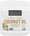 Viva Naturals Organic Coconut Oil, 32 fl oz ÃƒÂ¢Ã¢â€šÂ¬Ã¢â‚¬Å“ Unrefined, Cold-Pressed Extra Virgin Coconut Oil, USDA Organic & Non-GMO, Natural Cooking Oil, Hair Oil & Skin Oil