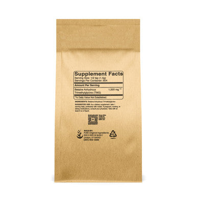 PURE ORIGINAL INGREDIENTS Trimethylglycine (2Lb) Tmg Powder, Vegan And Gluten-Free.
