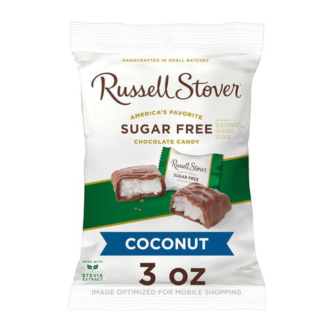 Russell Stover Sugar Pecan Delights with Stevia 10 oz. Bag