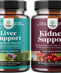 Natures Craft Bundle of Liver Cleanse and Detox & Repair Formula - Herbal Liver Support Supplement and Kidney Support Cranberry Supplement for Women and Men for Kidney and Bladder Health