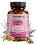 Nutrigent Usda Organic Ksm-66 Ashwagandha Vitex Berry & Black Cohosh Menopause Support Supplement For Women Natural Relief For Hot Flashes Night Sweats & Mood Swings Hormone-Free (60 Ct)