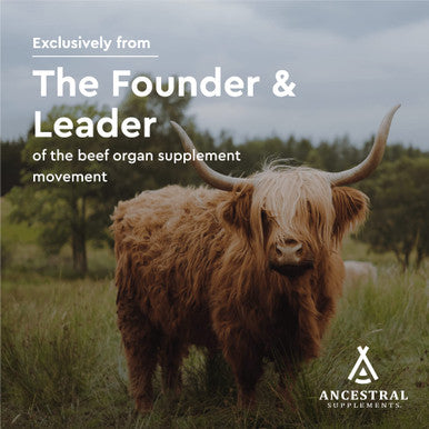 Ancestral Supplements Grass Fed Living Bone Supports Bone Strength, Flexibility, and Remineralization 180 capsules