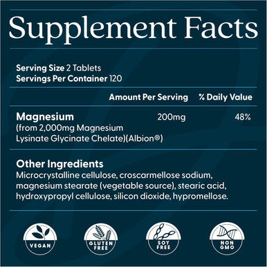 Doctor'S Best High Absorption Magnesium Glycinate Lysinate 2Pack (240 Tablets)