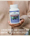 Nature's Way Sambucus Advanced Immune Capsules with Black Elderberry, Vitamin C, Vitamin D, Echinacea*, and Zinc, Immune Support with EpiCor*, 80 Count