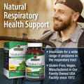 Nature'S Answer Mullein Leaf Capsules 90 - Alcohol Vegetarian Vegan Gluten - Mullein capsuels for Lungs Mullein herb - Supports Respiratory Function & Lung Health