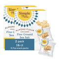 Simple Mills Almond Flour Crackers Snack Packs, Farmhouse Cheddar, Gluten Free, Flax Seed, Sunflower Seeds, Corn Free, Good for Snacks, 6.5 oz, Pack of 2 (8 Bags per Box)