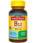 Nature Made Maximum Strength Vitamin B12 5000 Mcg Dietary Supplement For Energy Metabolism Support 60 Softgels 60 Day Supply