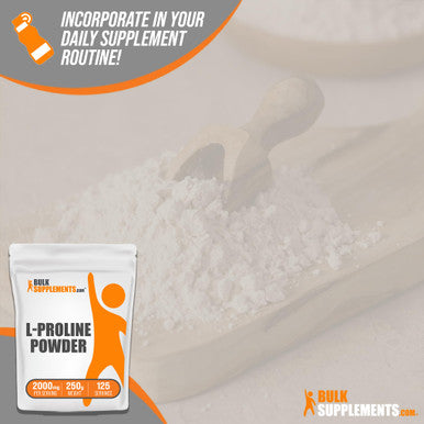 Bulksupplements Pure L-Proline Powder (250 Grams)