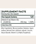 Thorne - Vitamin D-10000 - Vitamin D3 Supplement - Supports Healthy Bones Teeth & Muscles Plus Cardiovascular & Immune Function - Third-Party Certified - Gluten Dairy & Soy-Free 60 Capsules