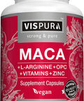 Maca Root Capsules 5000 Mg + L-Arginine, Vitamins B6 + B12, Opc And Zinc, Energy Boosting Formula For Men And Women, 120 Vegan Tablets With Organic Maca Peruana Extract