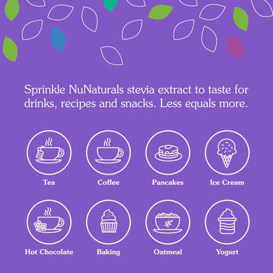 Nunaturals Organic Pure Stevia Extract | 100% Stevia No Fillers | Keto Sugar- Powdered Sweetener | Plant-Based Sugar Substitute | No Erythritol | Over 800 Servings | 1 oz