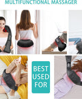 Aerlang Shiatsu Back And Neck Massager, Back Massager Deep Tissue Kneading Massager Neck And Shoulder Massager With Heat, Electric 4D Massage Pillow Fathers Day Dad Gifts From Daughter(Not Cordless)