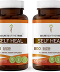 Secrets of the Tribe Self Heal 60 Capsules (2 pcs.), 800 mg, Self Heal (Heal All, Prunella vulgaris) Dried Herb (2x60 Capsules)
