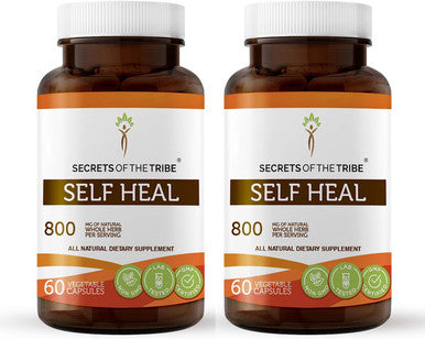 Secrets of the Tribe Self Heal 60 Capsules (2 pcs.), 800 mg, Self Heal (Heal All, Prunella vulgaris) Dried Herb (2x60 Capsules)