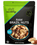 NUT CRAVINGS - Brazil Nuts Roasted & Salted - No Shell, Whole (16oz - 1 LB) Packed Fresh in Resealable Bag - Healthy Protein Food Snack, Food Assortments
