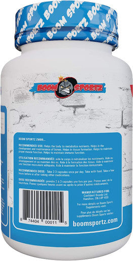 BOOM SPORTZ - ZMB6-100% Pure - Maximum Strength + Absorption 240 Count 80 Servings