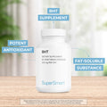 Supers Mart Bht 300 Mg Per Day Butylated Hydroxytoluene Powerful Antioxidant and Immune Support Anti Aging Supplement Non Gmo and Gluten Free 90 Vegetarian Capsules
