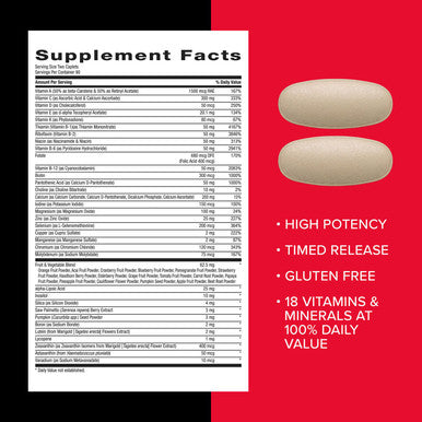 GNC Mega Men Multivitamin Caplets Clinically Proven to Feel Better Immune Support Energy Support Antioxidants B Vitamins Vitamin D-3 Timed Release 180 count 90 day supply