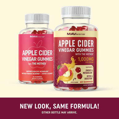 Organic Apple Cider Vinegar Gummies 60 Ct. Weight Digestion Detox Immunity Diet Support with ACV With The Mother Vitamin B6 B12 Folate Belly Fat Burner for Women Men Vegan 500MG
