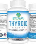 Best Earth Naturals Thyroid Support Supplement For Women And Men - 60 Capsules