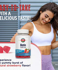 KAL Biotin Gummies 5,000 mcg | Healthy Hair Skin and Nail Support | Vegetarian | Strawberry | 60ct, 30 Serv.