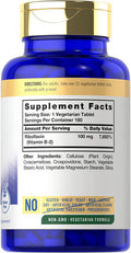 Carlyle Vitamin B2 100mg | 180 Tablets | Vegetarian, Non-GMO, Gluten Free | Vitamin B2 Riboflavin