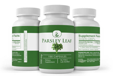 PURE ORIGINAL INGREDIENTS Parsley, (100 Capsules) Always Pure, No Additives Or Fillers, Lab Verified