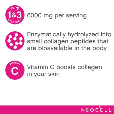 Neocell Super Collagen Plus C Type 1 And 3 6000 Mg + 250 Tablets (Pack Of 2)