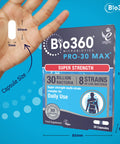 Bio360 Pro-30 MAX (30 Billion Bacteria)|from Natures Aid | 30 Capsules
