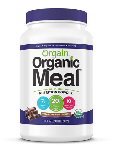 Orgain Organic Plant Based Meal Replacement Powder Creamy Chocolate Fudge Organic Green Superfoods Powder Original Antioxidants 1 Billion Probiotics Vegan Dairy Gluten 0.62 Pound