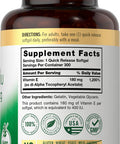 Carlyle Vitamin E Softgel Capsules 400 Iu | 180Mg | 300 Count | Non-Gmo And Gluten Free Formula