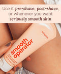 Alleyoop Smooth Operator Stubble-Softening Body Moisturizer - Vitamin A, C, E and Jojoba Oil Hydrate and Soften Your Skin - Works for Pre and Post Shave - Cruelty-Free and Paraben Free