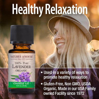 Nature's Answer Esstl Oil Organic Lavender 0.5 oz