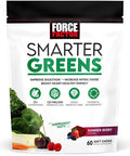 Force Factor Better Turmeric Joint Support Supplement & Smarter Greens Superfood Chews 60 Soft Chews & Total Beets Soft Chews 60 Chews