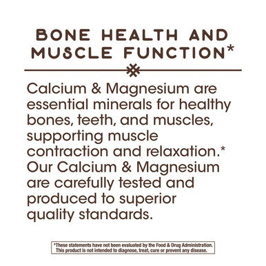 Nature'S Way Calcium & Magnesium Mineral Complex, 750 Mg Per Serving, 250 Capsules