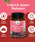 Natures Craft Myo-Inositol & D-Chiro Inositol Capsules - Choline Inositol Supplement for Cycle and Fertility Support - Womens Hormone Balance Supplement with Myo & D-Chiro Inositol Plus Choline Bitartrate