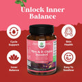 Natures Craft Myo-Inositol & D-Chiro Inositol Capsules - Choline Inositol Supplement for Cycle and Fertility Support - Womens Hormone Balance Supplement with Myo & D-Chiro Inositol Plus Choline Bitartrate