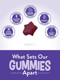 Iron Gummies | 60 Count | Vegan, Non-GMO & Gluten Supplement | with B Vitamins & Zinc | Grape Flavor | by Natures Truth