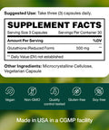 Fresh Nutrition Glutathione Supplement Capsule Strongest DNA Verified Glutathione Reduced Vegan Friendly Non GMO Gluten & Soy Free