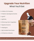 Upnourish Plant Based Meal Replacement Protein Powder Creamy Chocolate Flavor 15 Servings