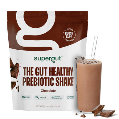Supergut Prebiotic Shakes | Meal Replacement | Boost GLP-1 | High Protein and Fiber | No Added Sugar | Keto Food Meal Snack (Chocolate 14 Servings)
