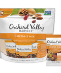 Orchard Valley Harvest Omega-3 Mix, 1 Ounce Bags (Pack of 15), Walnuts, Cranberries, Almonds, and Pistachios, Gluten Free, Non-GMO, No Artificial Ingredients, Healthy Snacks for Adults